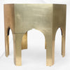 Naomi Brass Embossed Octagonal Large Side Table 1