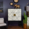 Nola Full Bone Inlay Bar Cabinet 1
