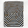 Octagonal MOP Inlay Coffee Table Black 3