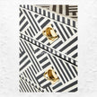 Bone Inlay Optical Chest 6 Drawers Black 3