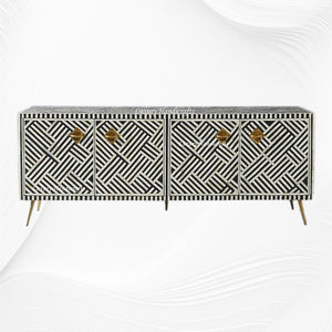 Optical Bone Inlay Media Console Black