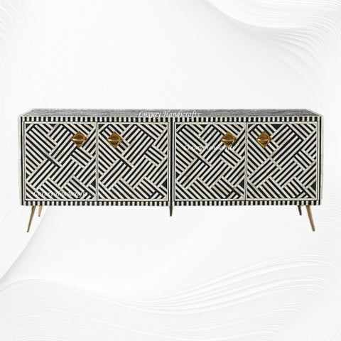 Optical Bone Inlay Media Console Black