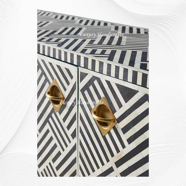 Optical Bone Inlay Media Console Black