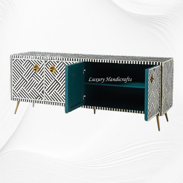 Optical Bone Inlay Media Console Black
