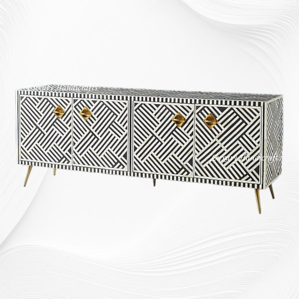 Optical Bone Inlay Media Console Black