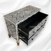 Optical Estelle Bone Inlay 2 Drawer Chest Black 2