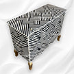 Optical Estelle Bone Inlay 2 Drawer Chest Black 1