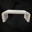 Optical Waterfall Bone Inlay Coffee Table White 2