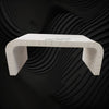 Optical Waterfall Bone Inlay Coffee Table White 2