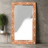 Orange Bone Inlay Mirror