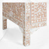 Pale Pink Mother Of Pearl Inlay 3 Drawer Chest Floral 1