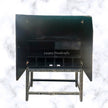 Peacock Design Bone Inlay Bar Cabinet Black 4