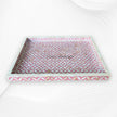 Pink MOP Inlay Tray Geometric Design 2