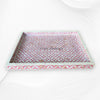Pink MOP Inlay Tray Geometric Design 2