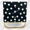 Polka Dot Bone Inlay Bedside Black 5