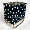 Polka Dot Bone Inlay Bedside Black 2