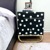 Polka Dot Bone Inlay Bedside Black 1