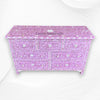 Purple Mother Of Pearl Inlay Chest Of 7 Drawers Large 1