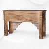 Reclaimed Wood Hand Carved Console Table 2