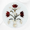 Red Carnelian Lotus Table Top Round 4