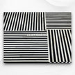 Roy Stripe Bone Inlay Tray Square Black 4