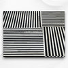 Roy Stripe Bone Inlay Tray Square Black 4