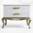 Royal MOP Inlay 2 Drawer Chest White