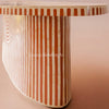 Rue Bone Inlay Oval Dining Table Orange 5