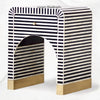 Sadie Bone Inlay Stripe Bedside Black 2