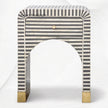 Sadie Bone Inlay Stripe Bedside Grey 5