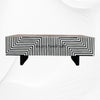 Stripe Bone Inlay Coffee Table Black 1