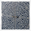 Scroll Vine Bone Inlay Bar Cabinet Blue 3