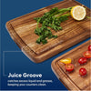 Set of 2 Acacia Wood Cutting Boards with Juice Groove