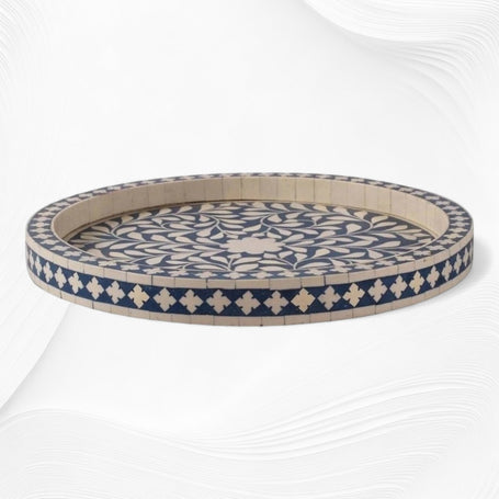 Small Round Bone Inlay Tray
