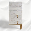 Star Bone Inlay 2 Drawer Nightstand Beige 5