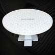 Star Bone Inlay Dining Table White 1