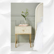 Star Bone Inlay Nightstand Biege 1