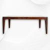 Starburst Marble Brass Inlay Rectangular Coffee Table Walnut Finish 4