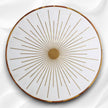 Starburst Marble Brass Inlay Round Coffee Table 1