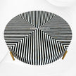 Stripe MOP Inlay Coffee Table Black Gold  2
