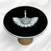 Swan Bone Inlay Accent Table Black 1