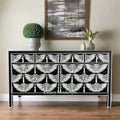 Swan Bone Inlay Sideboard Black