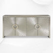Talitha Nickel Embossed 4 Door Credenza 7
