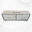 Targua Bone Inlay 4 Door Media Cabinet Black 1