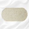 Targua Bone Inlay Oval Coffee Table Grey 2