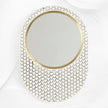 Targua Bone Inlay Oval Mirror Black
