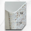 Targua MOP Inlay 3 Drawer Chest White Metal 5