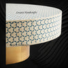Targua Bone Inlay Coffee Table Teal Green 4