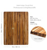 Teak Wood Gripe Handle Carving Board, Chopping Board For Vegetables