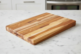 Teak Wood Gripe Handle Carving Board, Chopping Board For Vegetables